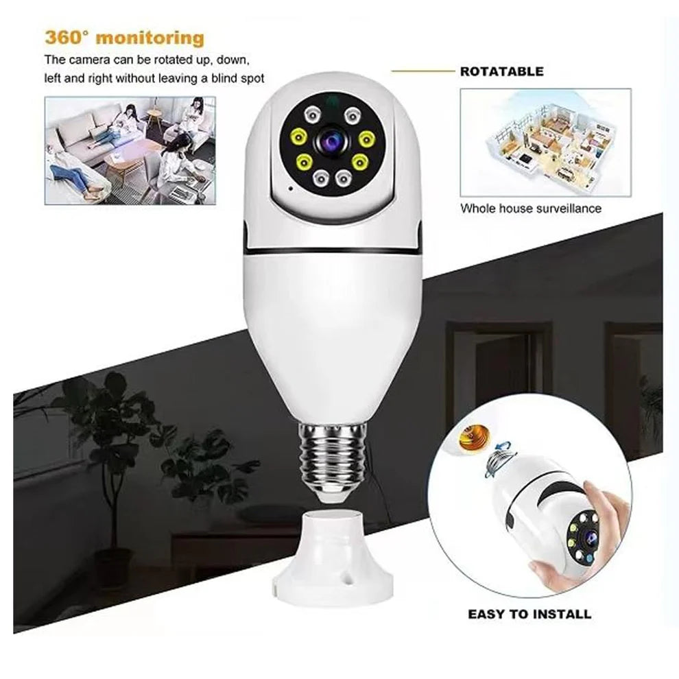 360° Panoramic Wireless WiFi IP CCTV Security Camera – HD Smart Home Surveillance