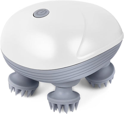 Scalp Head Massager with 96 Silicone Kneading Points – Detachable Scalp, Body & Hair Massager (Random Color)