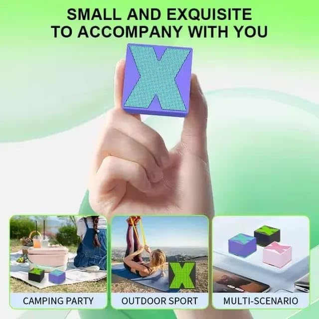 Powerful X1 Wireless Bluetooth Speaker – 360° Surround Sound, Deep Bass, Ultra-Light 122g Design
