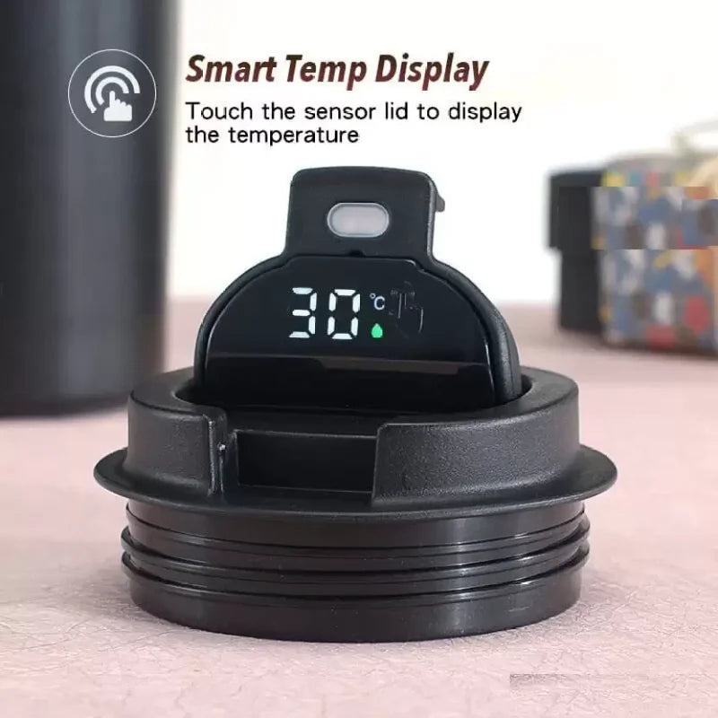 Smart LED Temperature Tumbler 500ml – Stainless Steel Travel Mug with Touch Display & Leak-Proof Lid