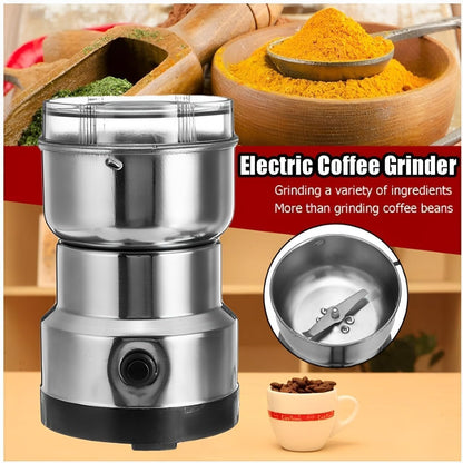 Nima Electric Coffee & Spice Grinder 150W – Stainless Steel Dry Masala Grinder for Coffee Beans, Nuts & Spices