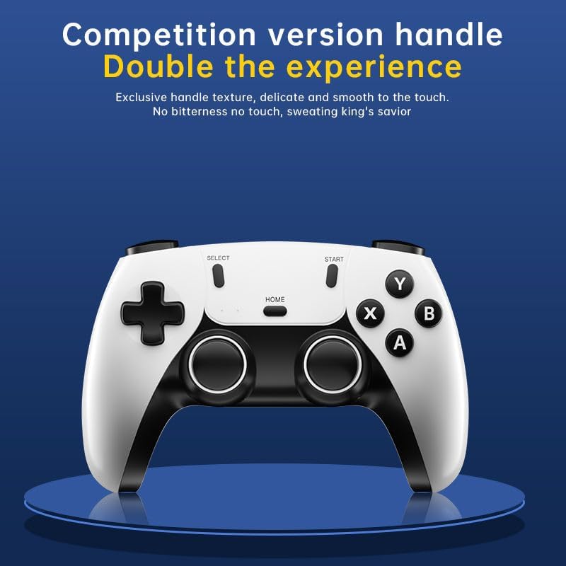 GS5 Pro Wireless Video Game Console – 4K Plug & Play Retro Game Stick with Dual Controllers & 64GB Storage