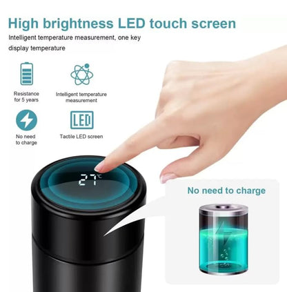500ml LED Temperature Vacuum Flask – Ombre Stainless Steel Insulated Water Bottle (Hot & Cold)