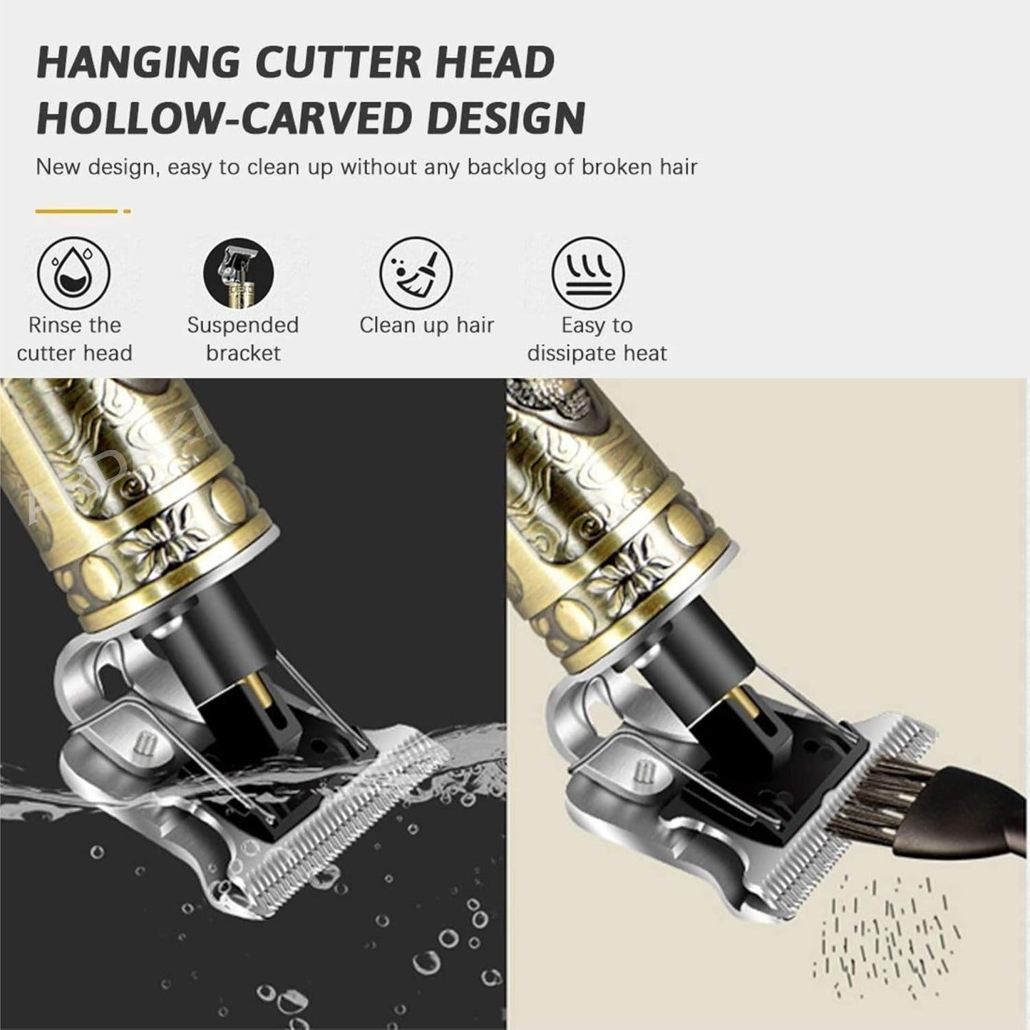 Beard Trimmer for Men – Precision Hair Clipper & Adjustable Blade Grooming Tool