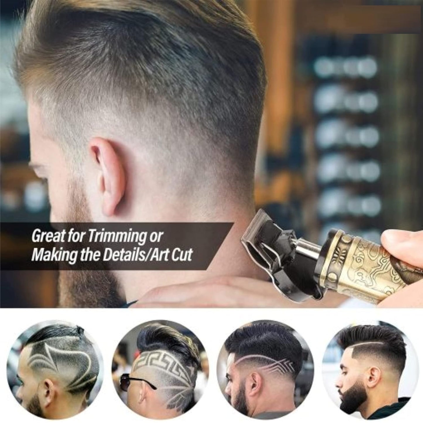 Beard Trimmer for Men – Precision Hair Clipper & Adjustable Blade Grooming Tool