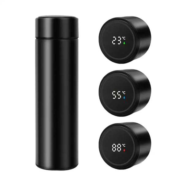 500ml LED Temperature Vacuum Flask – Ombre Stainless Steel Insulated Water Bottle (Hot & Cold)